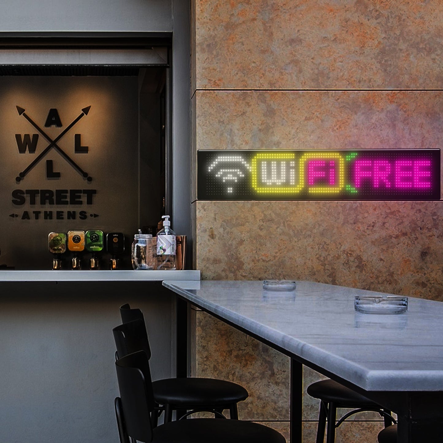 Programmable LED Matrix Panel Flexible Screen IP65 with APP Control 192*898mm