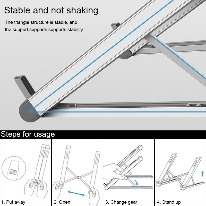 Foldable Aluminum Laptop Stand - Universal