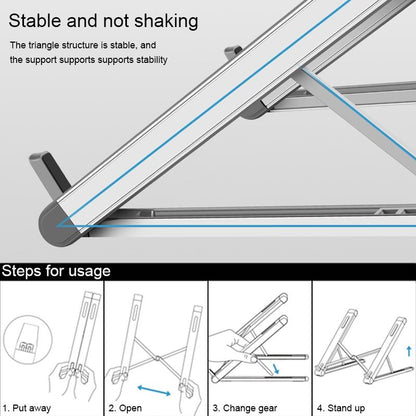 Foldable Aluminum Laptop Stand - Universal