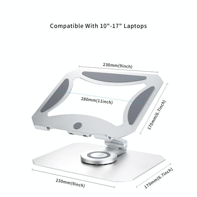 360 Degree Rotating Aluminum Laptop Stand - Heat Dissipation