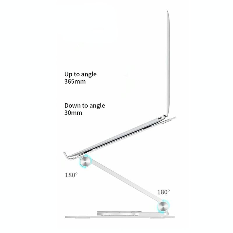 360 Degree Rotating Aluminum Laptop Stand - Heat Dissipation