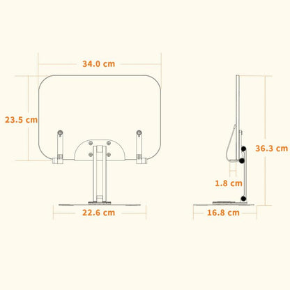 360-Degree Rotating Desktop Bookshelf For Tablets