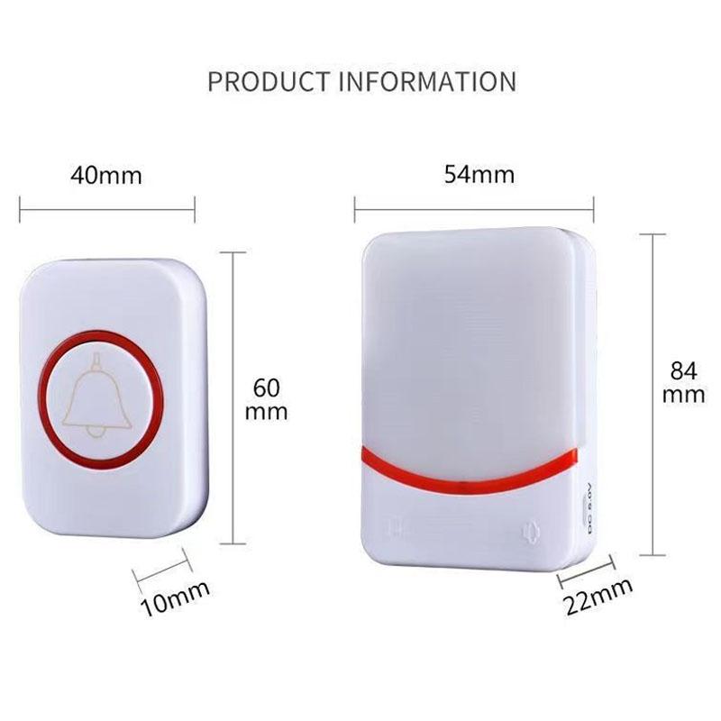 Wireless Doorbell With Remote Control And Flashing Light - Cmf1188-11