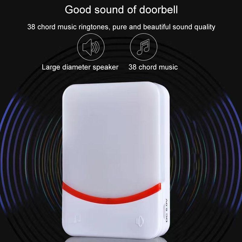 Wireless Doorbell With Remote Control And Flashing Light - Cmf1188-11