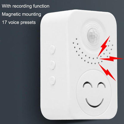 Entrance Voice Broadcaster - Small Horn Sensor For Doorbell Use - Rechargeable Square