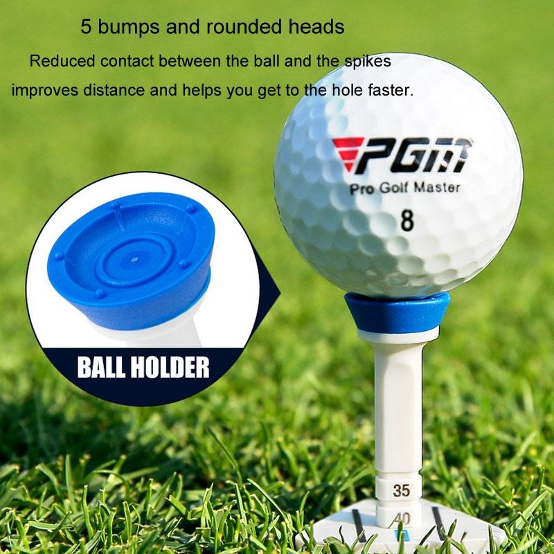 Adjustable Golf Tee Set - 4Pcs / Box - 77Mm Length - Aiming Assist