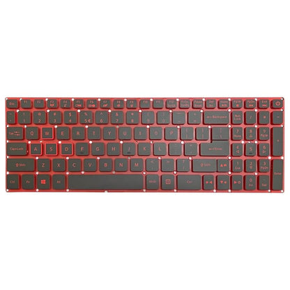 Red Backlit Laptop Keyboard - Us Version - For Acer Nitro 5 An515-41