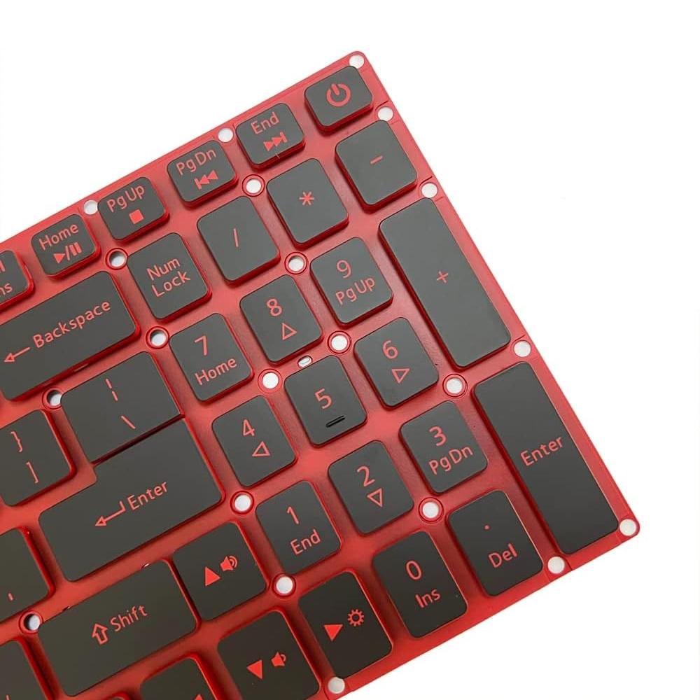 Red Backlit Laptop Keyboard - Us Version - For Acer Nitro 5 An515-41