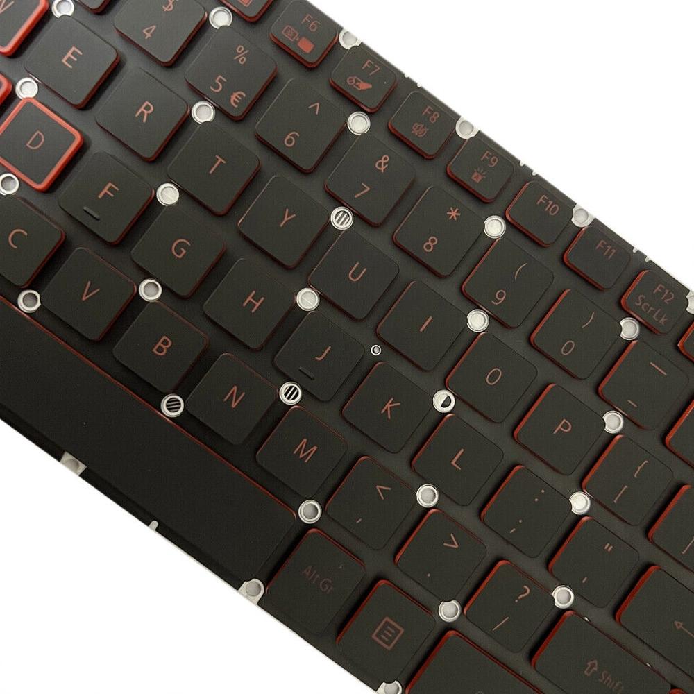 Red Backlit Laptop Keyboard - Us Version - For Acer Nitro 5 An515-41