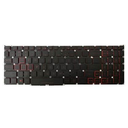 Red Backlit Laptop Keyboard - Us Version - For Acer Nitro 5 An515-41