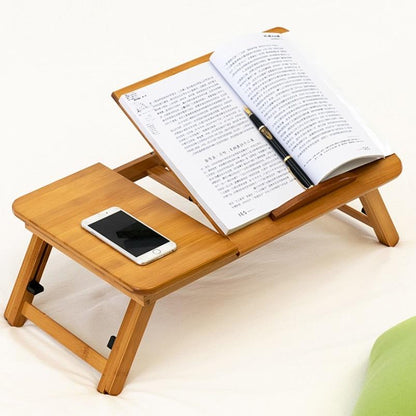 Adjustable Folding Laptop Desk For Dorm Or Study - Height And Space Saver