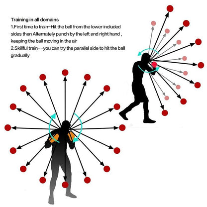 4-In-1 Head-Mounted Boxing Ball Set For Speed Training And Reaction