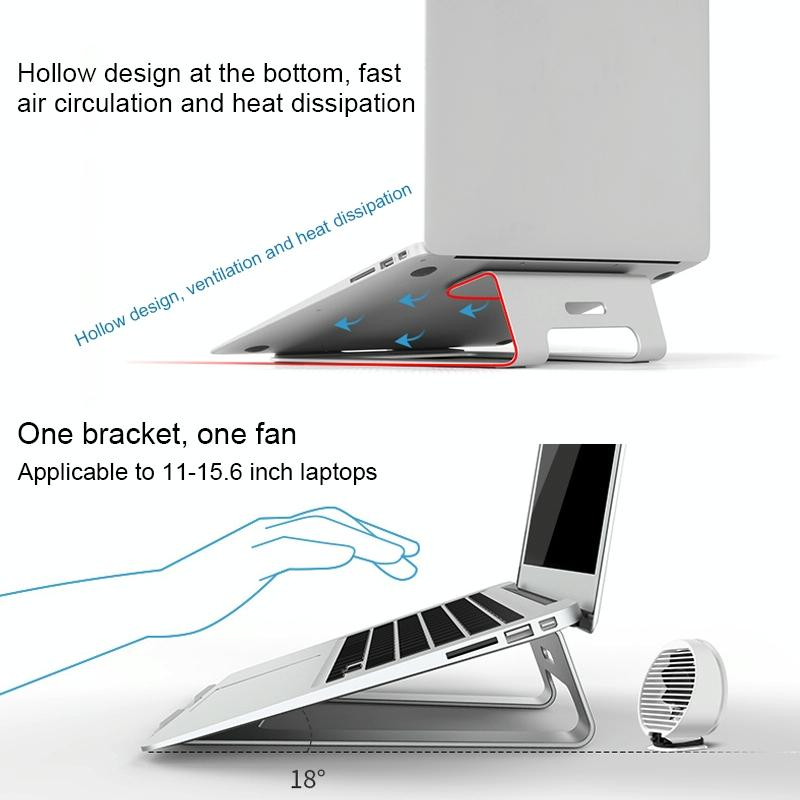 Aluminum Laptop Stand With Cooling