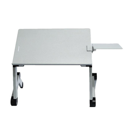 Adjustable Folding Laptop Desk With Mouse Board - Silver