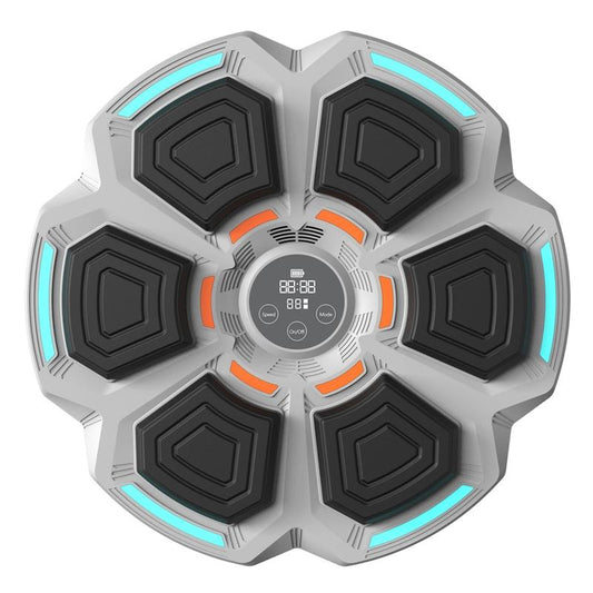 Adjustable 9-Speed Bluetooth Music Boxing Machine With Lights - Black - Light Gray