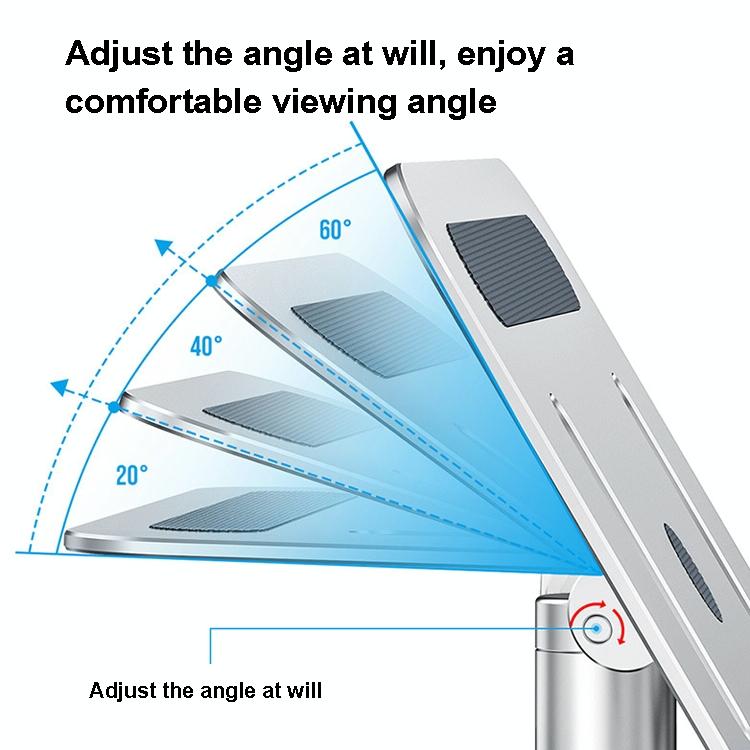 Portable Aluminum Laptop Stand For Better Cooling And Ergonomic Use