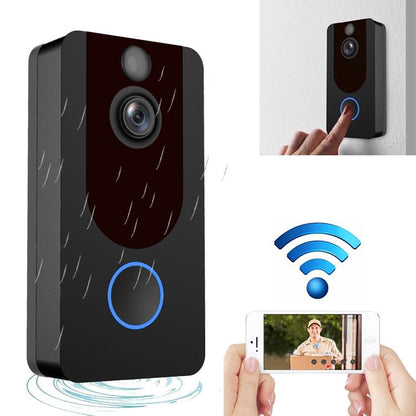 1080P Full Hd Wifi Security Doorbell With Intercom And Weather Resistance