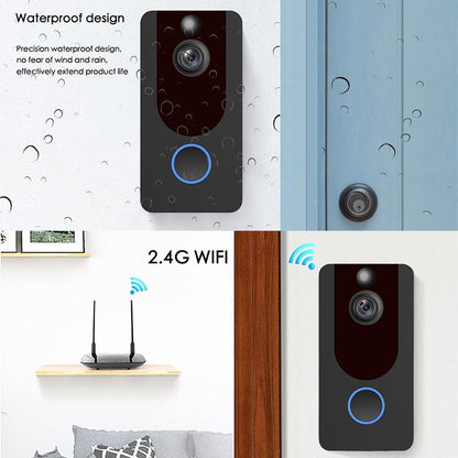 1080P Full Hd Wifi Security Doorbell With Intercom And Weather Resistance