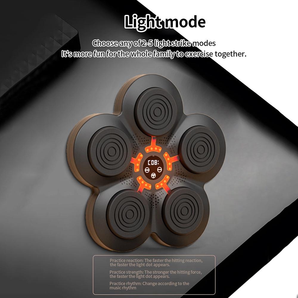 Bluetooth Music Boxing Machine With Wall Mount And Adult Gloves - With Adult Gloves