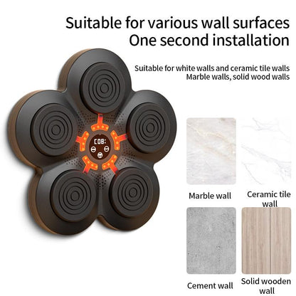 Bluetooth Music Boxing Machine With Wall Mount And Adult Gloves - With Adult Gloves