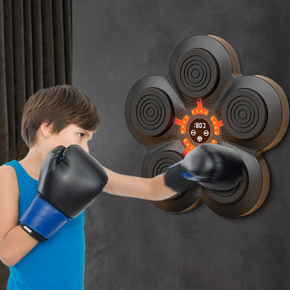 Bluetooth Music Boxing Machine With Wall Mount And Adult Gloves - With Adult Gloves
