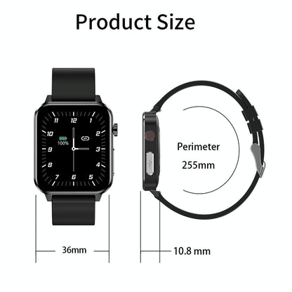 1.7 Inch Heart Rate Bluetooth Watch Red