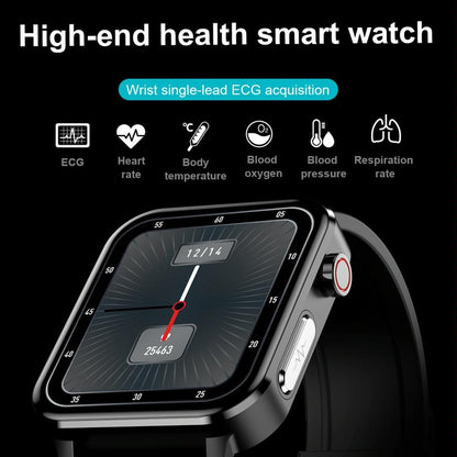 1.7 Inch Heart Rate Bluetooth Watch Red