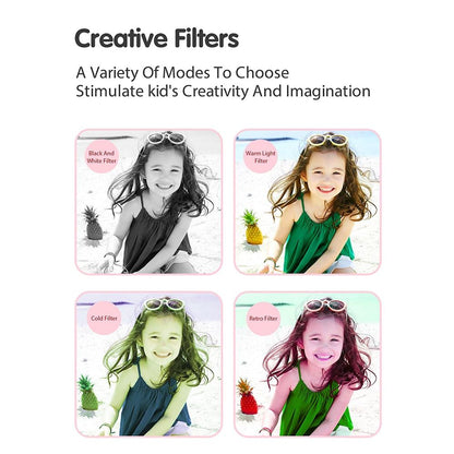 Smart Kids Thermal Camera With Printing Paper - 2.4 - Blue Focus