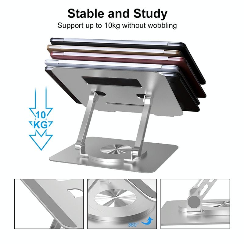 Foldable Rotating Laptop Cooling Stand - Multifunctional