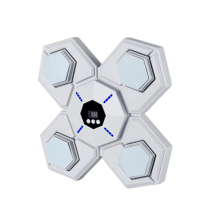 Rechargeable Bluetooth Boxing Machine With Adult & Child Gloves - Blue - With Adult & Child Gloves Pink Blue