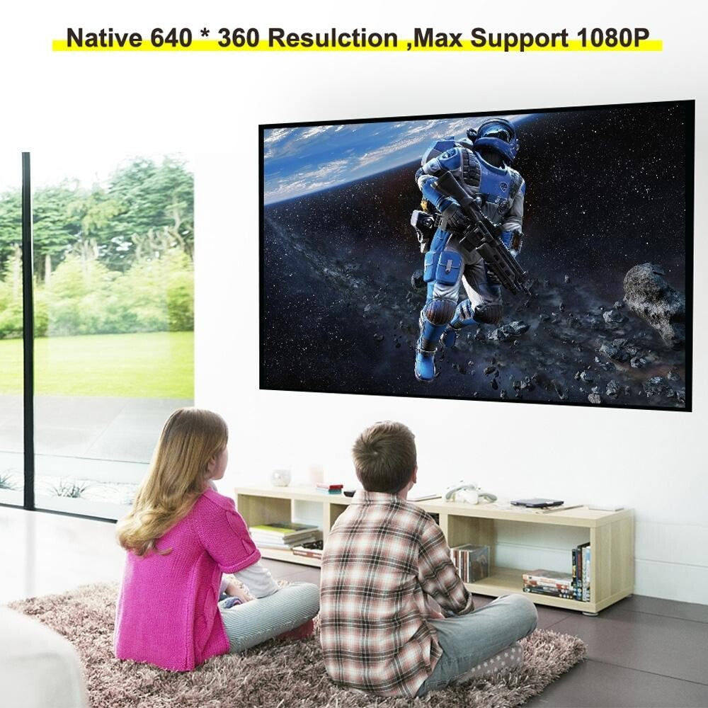 Mini Portable Led Projector For Kids - 1080P Resolution