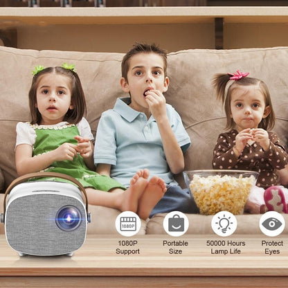 Mini Portable Led Projector For Kids - 1080P Resolution