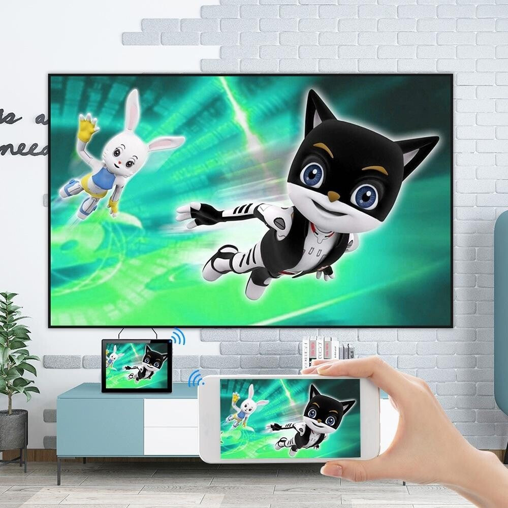 Portable Mini Projector For Kids - 1080P Led Same Screen Version