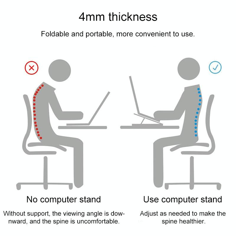 Aluminum Laptop Cooling Stand - Improved Heat Dissipation