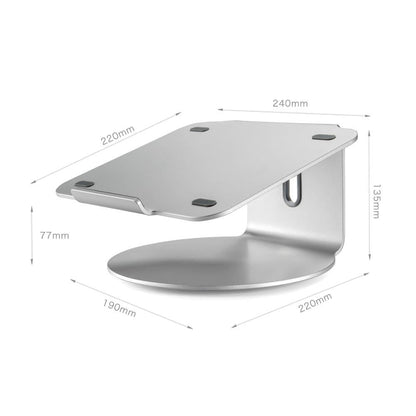 360 Degree Rotating Aluminum Laptop Stand - Efficient Cooling