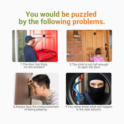 2.4 Digital Door Viewer With Night Vision Tf Card Slot Photo & Video Capture