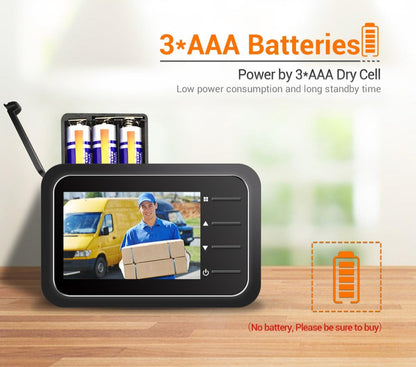 2.4 Digital Door Viewer With Night Vision Tf Card Slot Photo & Video Capture