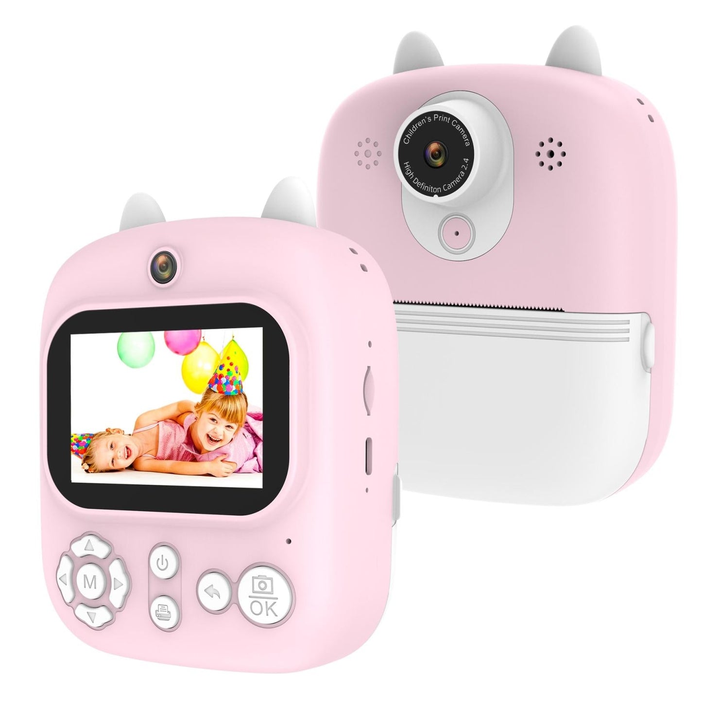 32G Instant Camera With 2.4 Display & Card Reader For Kids - 1200W Blue