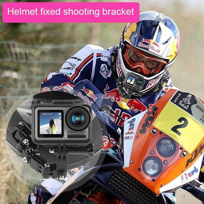 Multi-Joint Arm Mount Set For Cycling Helmets - Compatible With Dji Action Gopro And Other Action Cameras