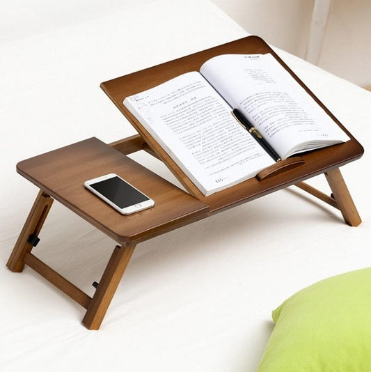 Adjustable Folding Laptop Desk For Dorm Or Study - Height And Space Saver