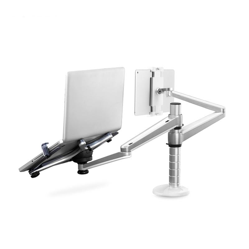 Versatile Rotating Stand For 10-16 Laptops And 4.7-12.9 Tablets - Adjustable Height