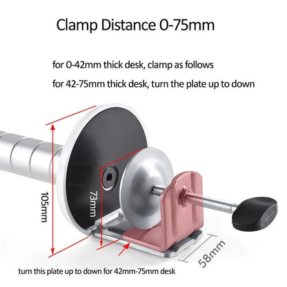 Versatile Rotating Stand For 10-16 Laptops And 4.7-12.9 Tablets - Adjustable Height