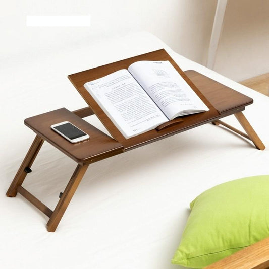 Adjustable Folding Laptop Desk For Dorm Or Study - Height And Space Saver