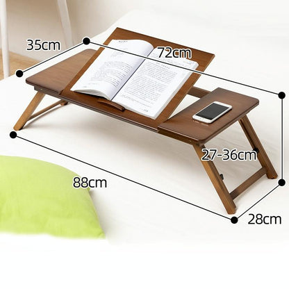 Adjustable Folding Laptop Desk For Dorm Or Study - Height And Space Saver