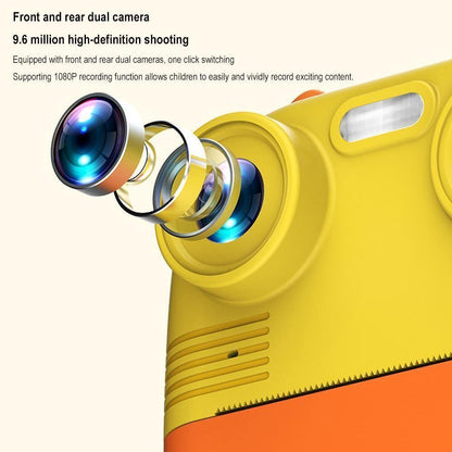 Instant Print Camera With Dual Lens - 2.8 Screen For Kids Blue