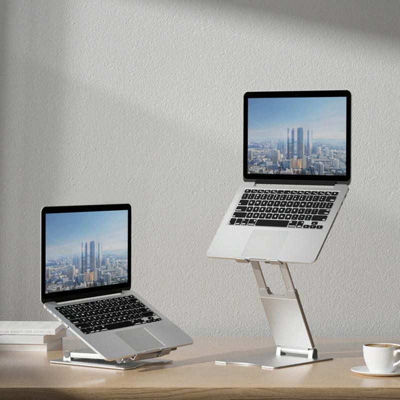 Foldable Aluminum Laptop Stand - Adjustable Height