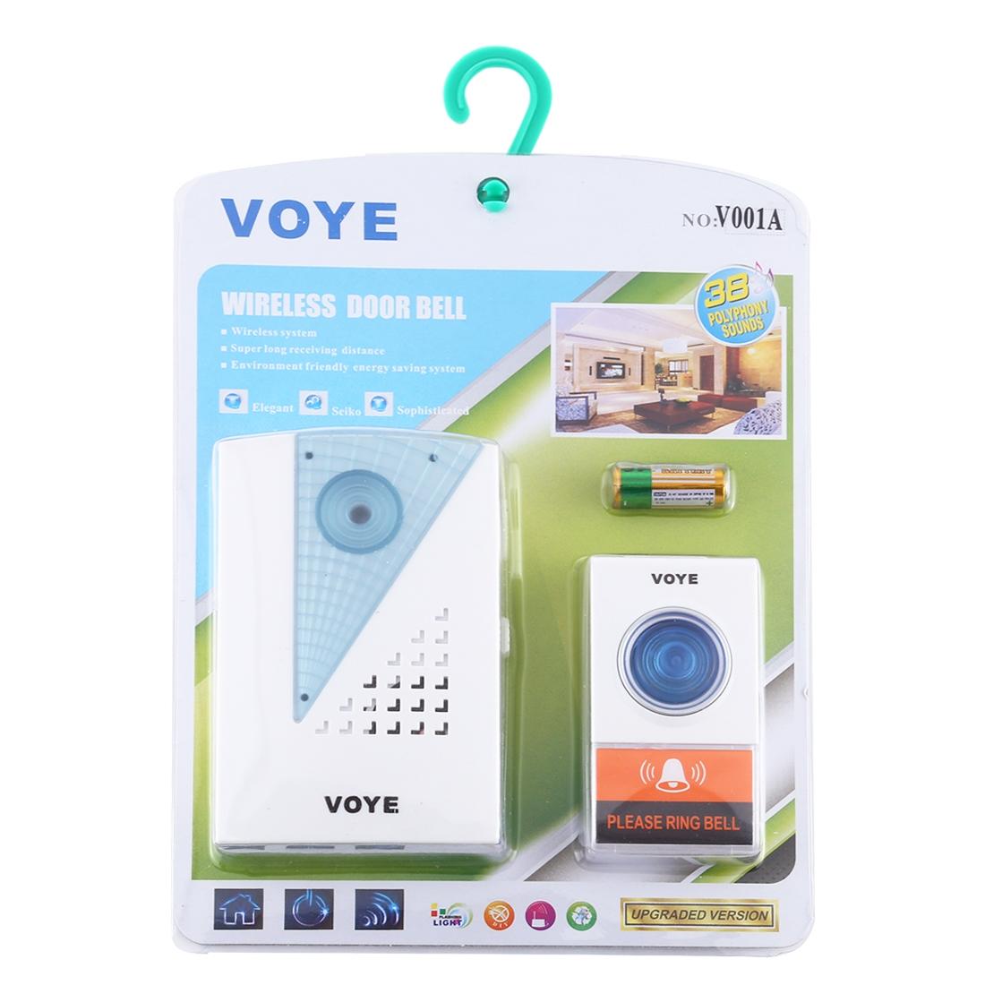 Wireless Doorbell With 38 Sounds And Remote Control With 38 Polyphony Sounds