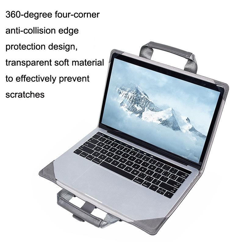 15.4 Inch Laptop Bag & Power Bag - Protective Tote For Macbook Pro - Dark Gray