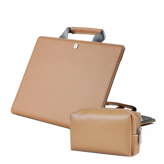 15.4 Inch Laptop Bag & Power Bag - Protective Tote For Macbook Pro In Khaki