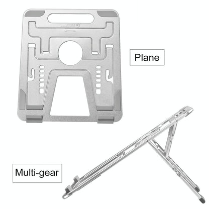 Adjustable Foldable Aluminum Laptop Stand - Portable Double Triangle Design